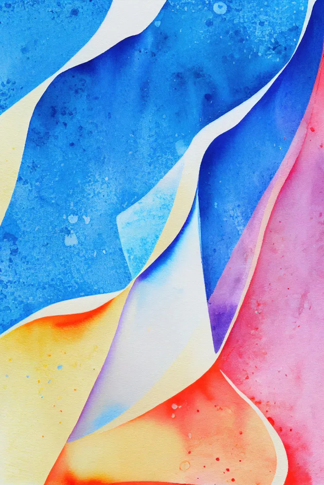 Mauro: Aquarelle abstraite inspirée de la nature (jour 8)