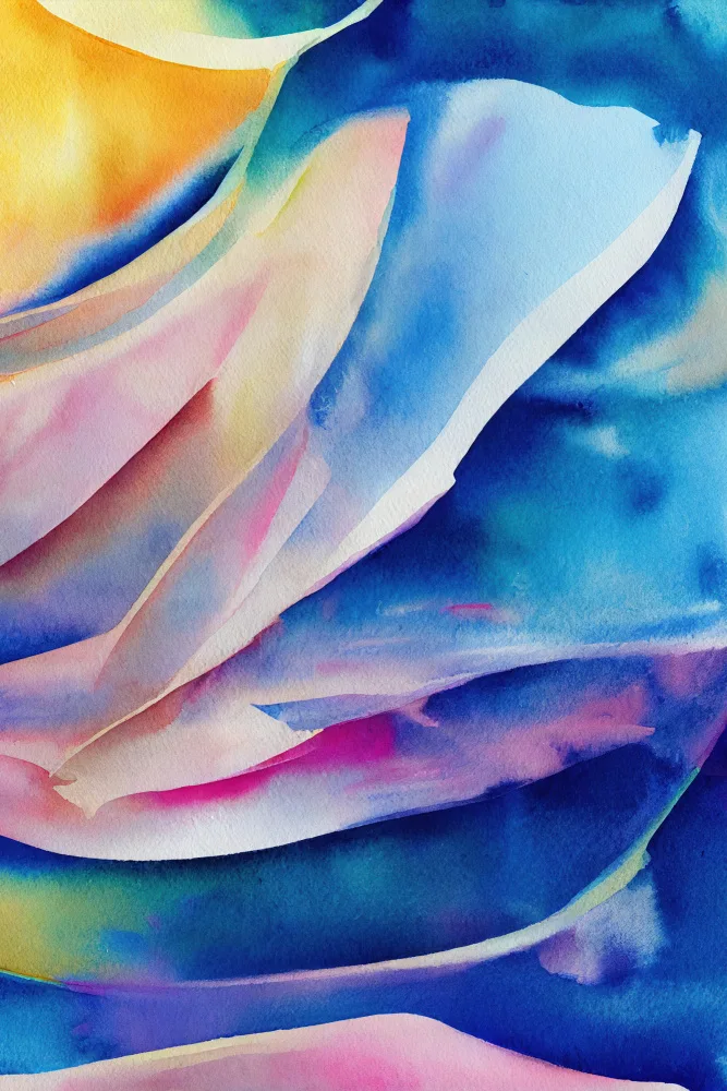 Mauro: Aquarelle abstraite inspirée de la nature (jour 9)