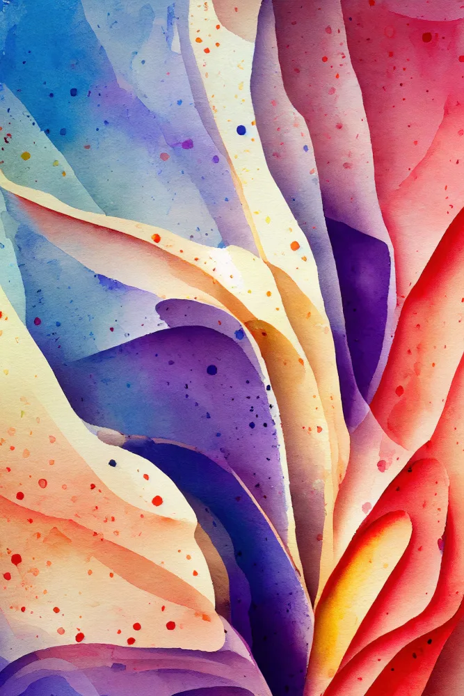 Mauro: Von der Natur inspiriertes abstraktes Aquarell (Tag 14)
