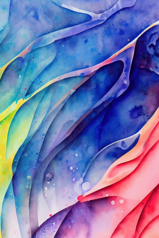 Mauro: Aquarelle abstraite inspirée de la nature (jour 16)