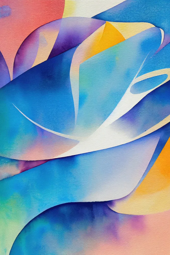 Mauro: Aquarelle abstraite inspirée de la nature (jour 17)