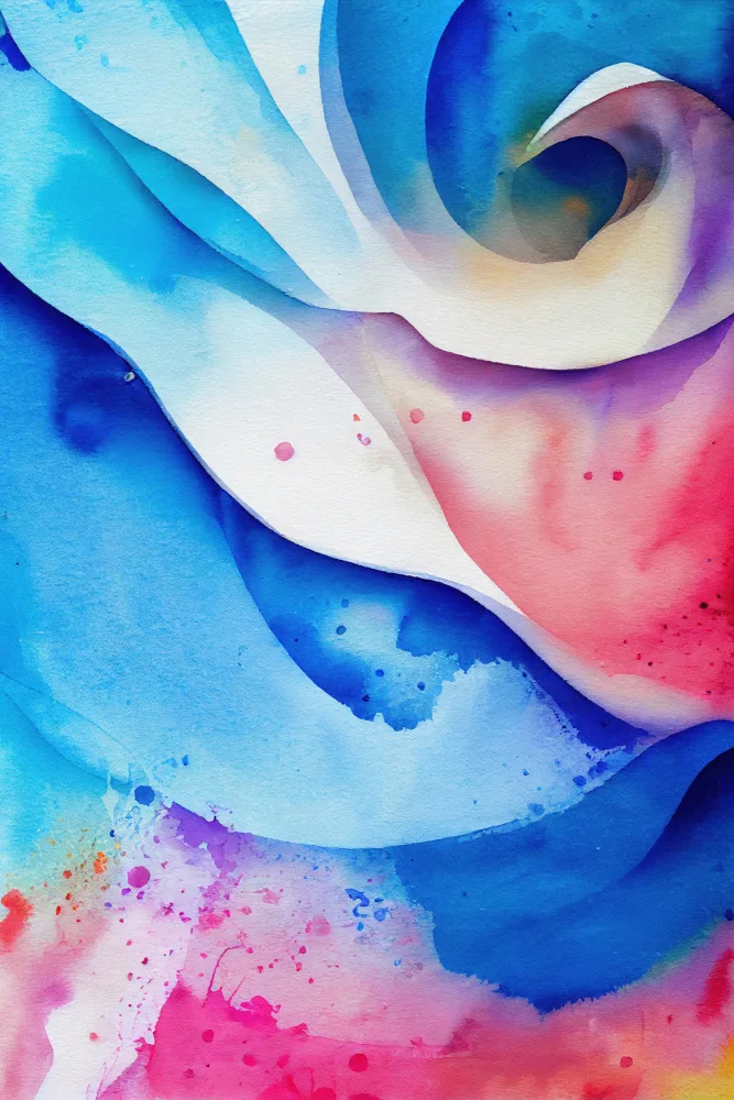 Mauro: Aquarelle abstraite inspirée de la nature (jour 20)