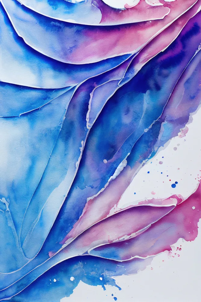 Mauro: Aquarelle abstraite inspirée de la nature (jour 23)
