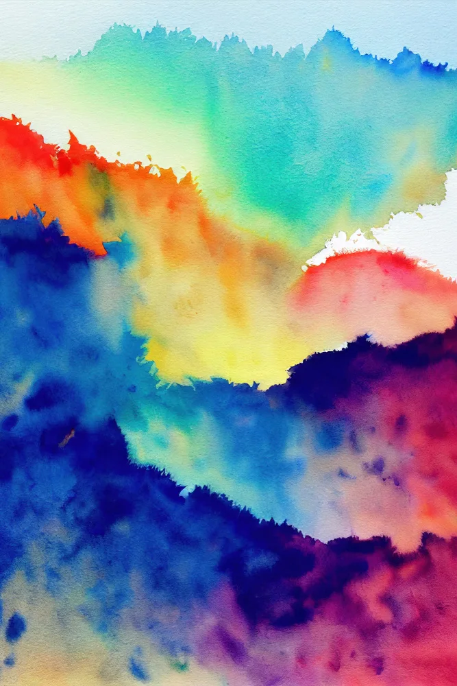 Mauro: Aquarelle abstraite inspirée de la nature (jour 22)