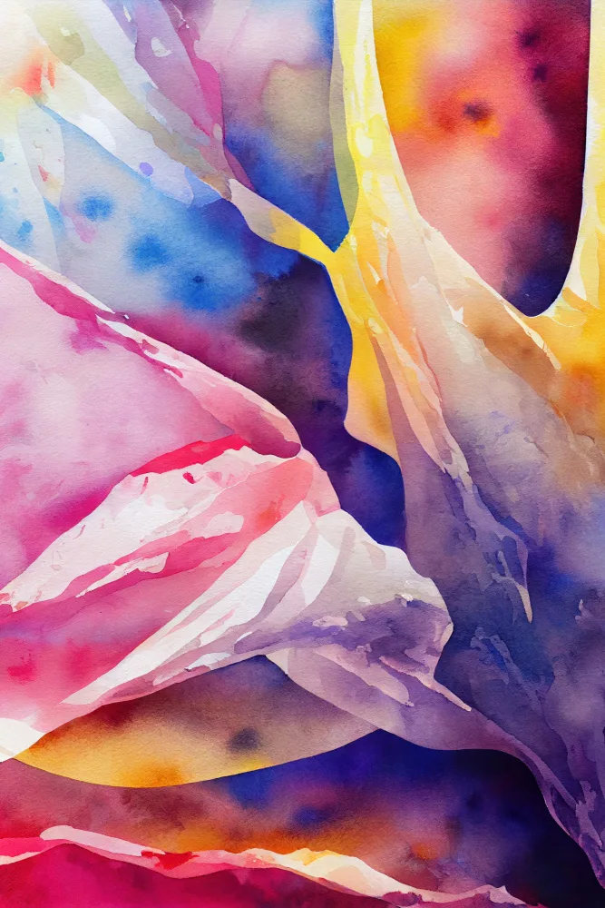 Mauro: Aquarelle abstraite inspirée de la nature (jour 26)