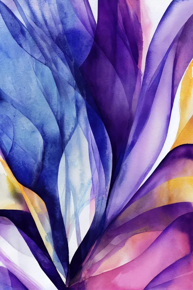 Mauro: Aquarelle abstraite inspirée de la nature (jour 54)