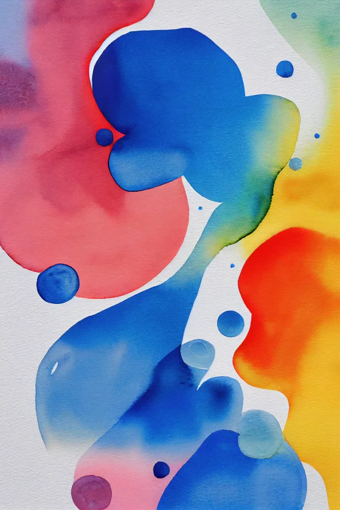 Mauro: Aquarelle abstraite inspirée de la nature (jour 56)