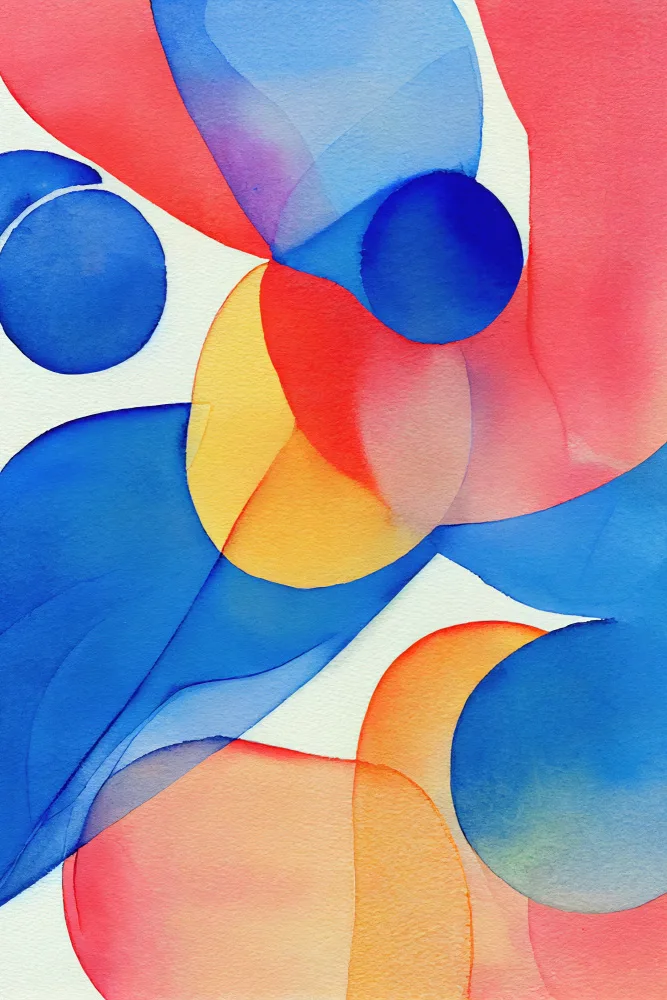 Mauro: Aquarelle abstraite inspirée de la nature (jour 59)