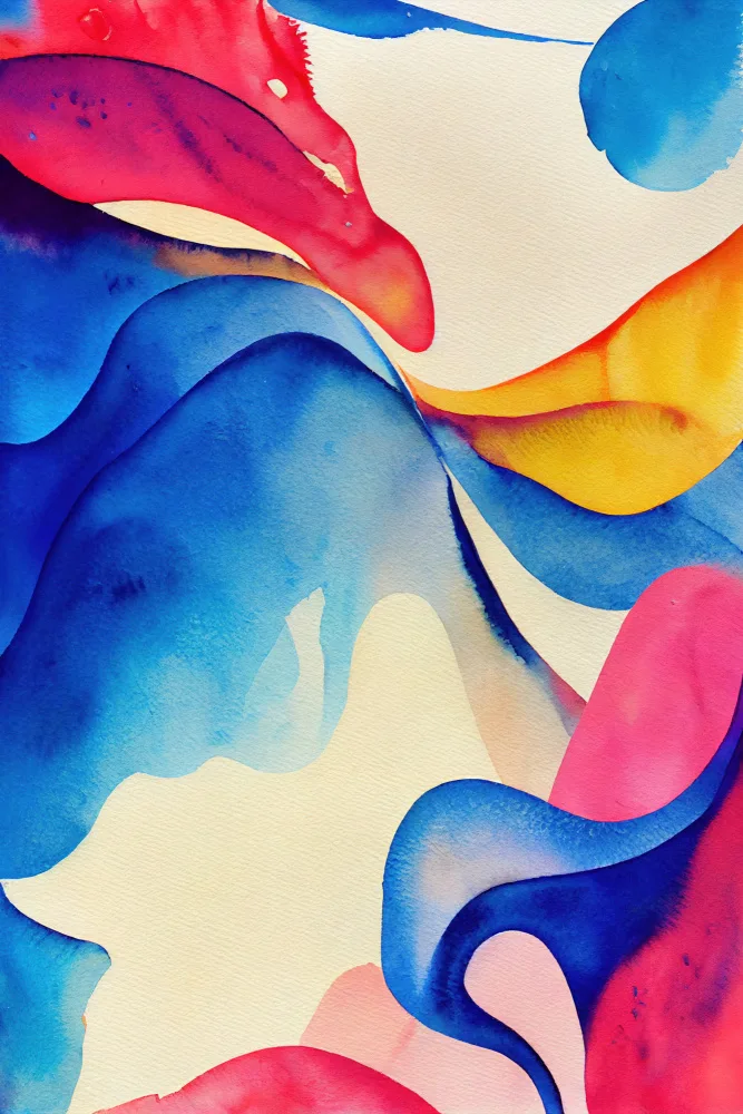 Mauro: Aquarelle abstraite inspirée de la nature (jour 60)