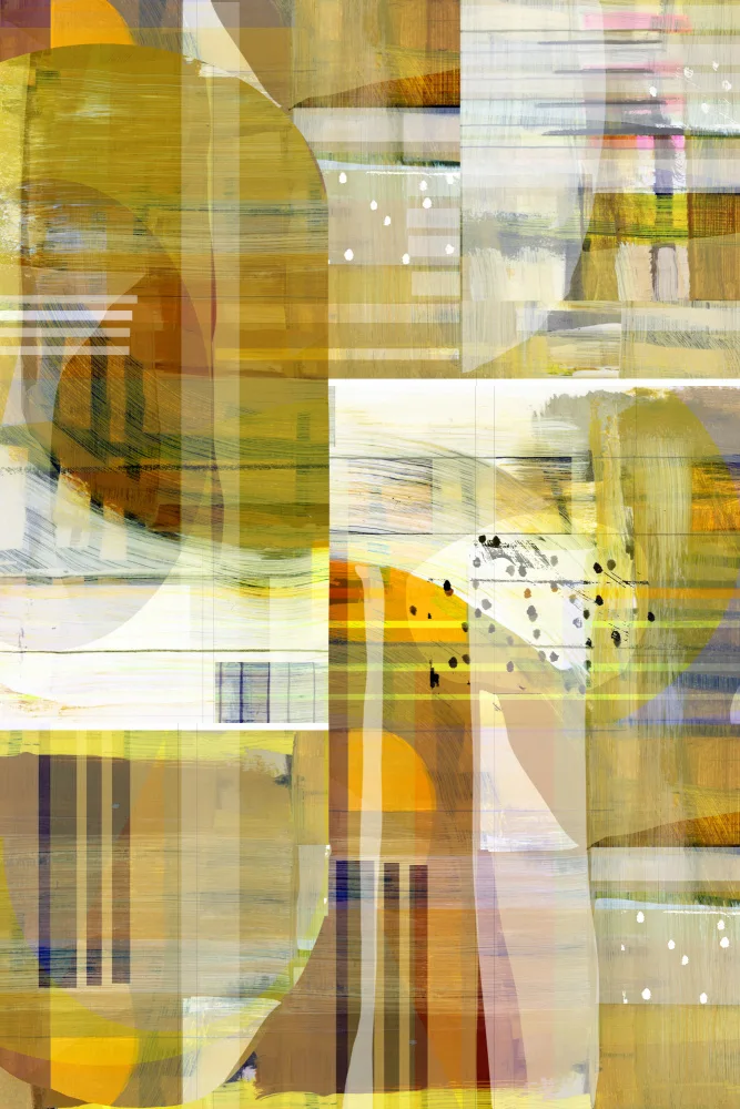 cartissi: Abstrait Ocre Jaune No3