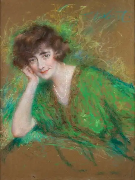 Axentowicz, Teodor: Portrait of a woman