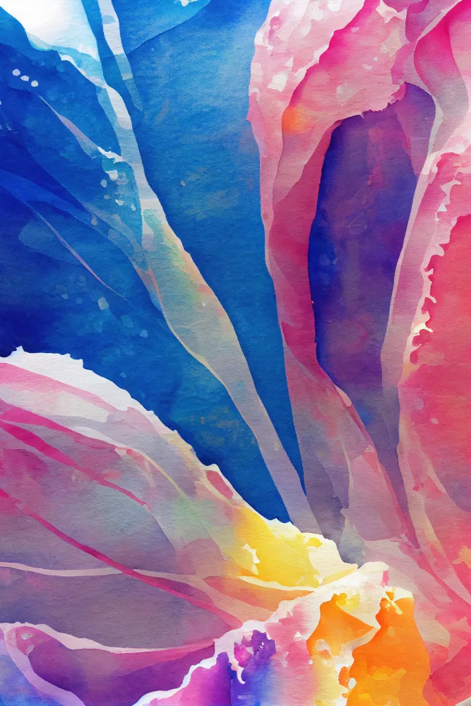Mauro: Von der Natur inspiriertes abstraktes Aquarell (Tag 65)