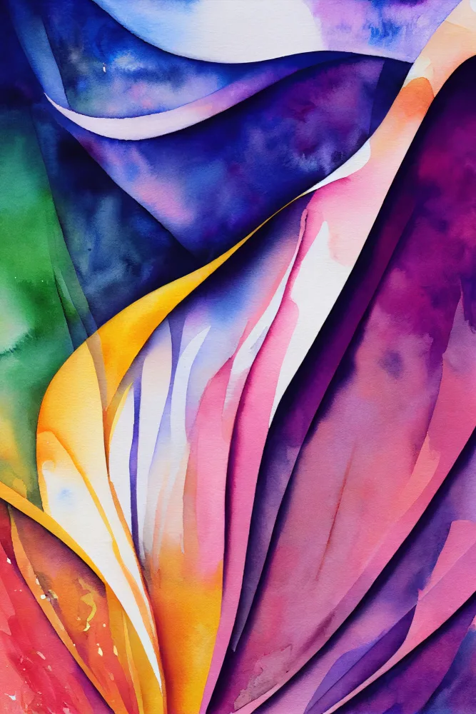 Mauro: Von der Natur inspiriertes abstraktes Aquarell (Tag 75)