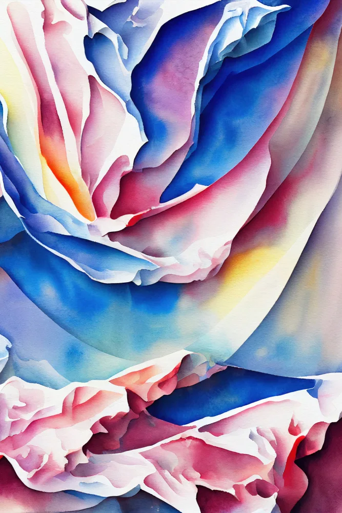 Mauro: Von der Natur inspiriertes abstraktes Aquarell (96)