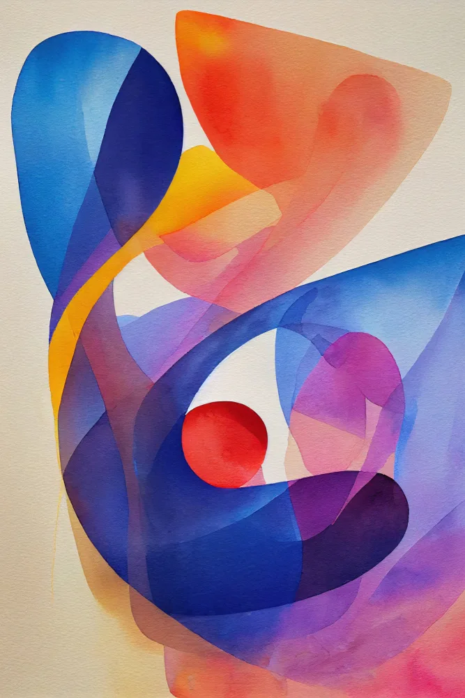 Mauro: Aquarelle abstraite inspirée de la nature (jour 116)