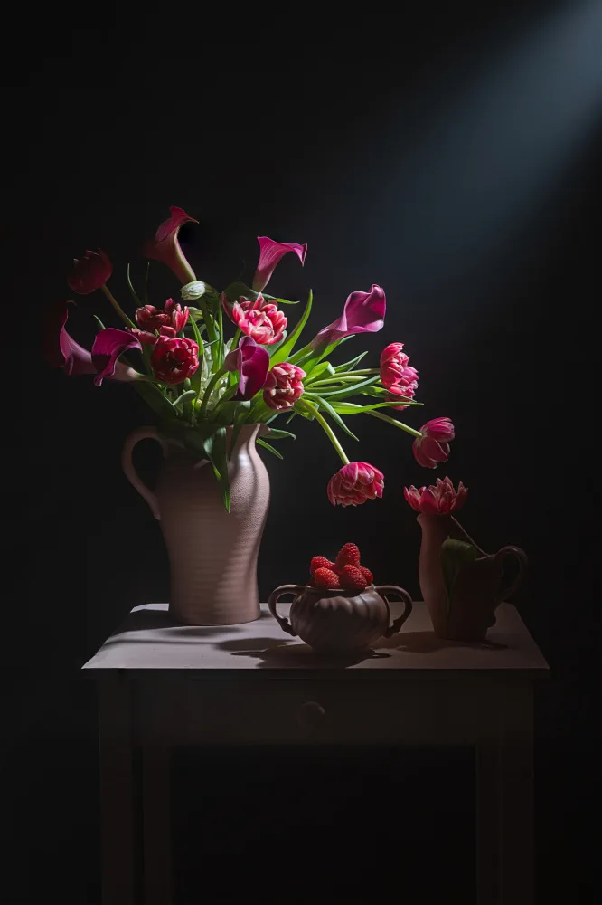 Jacobs, Lydia: Frambuesa dulce y flor rosa