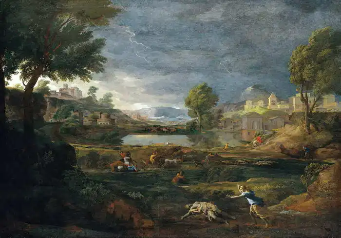 Poussin, Nicolas: Bouře v Pyramu