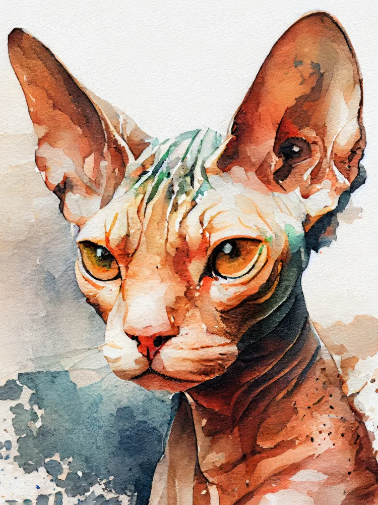 Jaszke, Justyna: Gato acuarela pintura animal