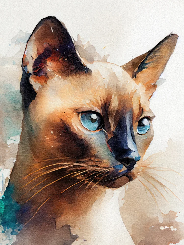 Jaszke, Justyna: Gato acuarela pintura animal