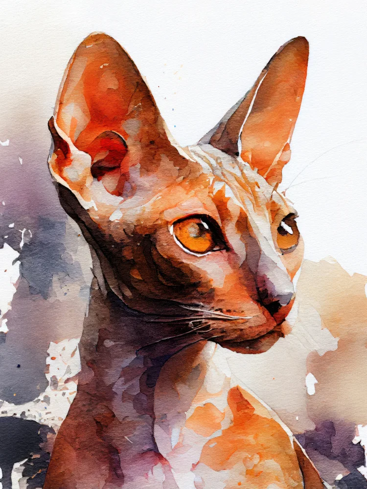 Jaszke, Justyna: Gato acuarela pintura animal