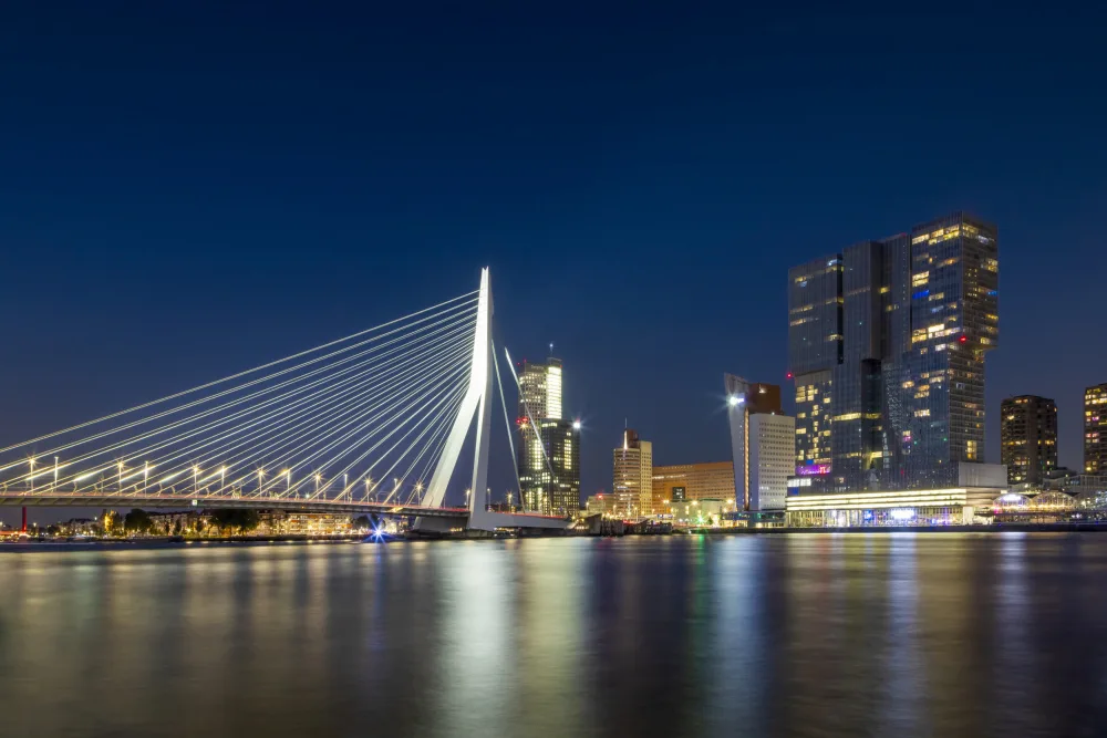Viola, Melanie: ROTTERDAM Erasmus Bridge v noci