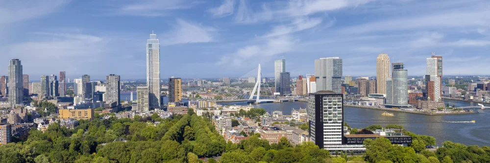 Viola, Melanie: Jedinečné panorama Rotterdamu z Euromastu
