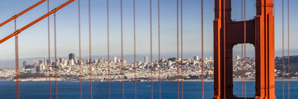 Viola, Melanie: Vista panoramica del Golden Gate Bridge