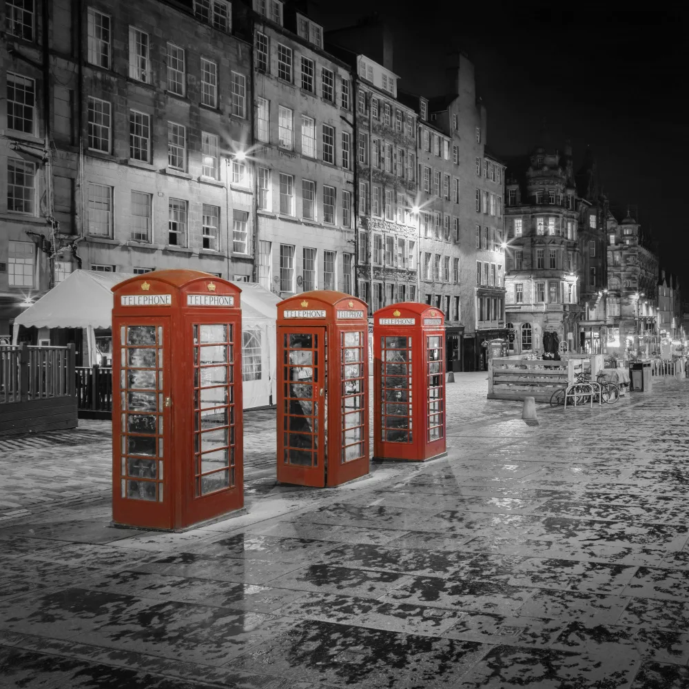 Viola, Melanie: Abendeindruck von der Royal Mile in Edinburgh – Colorkey