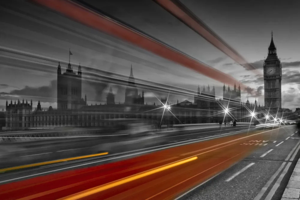 Viola, Melanie: LONDON Westminster Bridge Verkehr