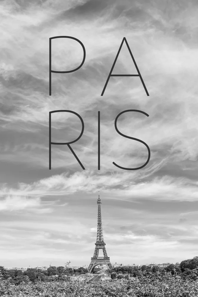 Viola, Melanie: PARIS Eiffelturm | Text & Skyline