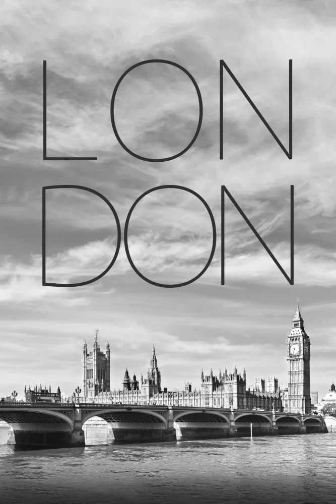 Viola, Melanie: LONDRA Ponte di Westminster | Testo e orizzonte