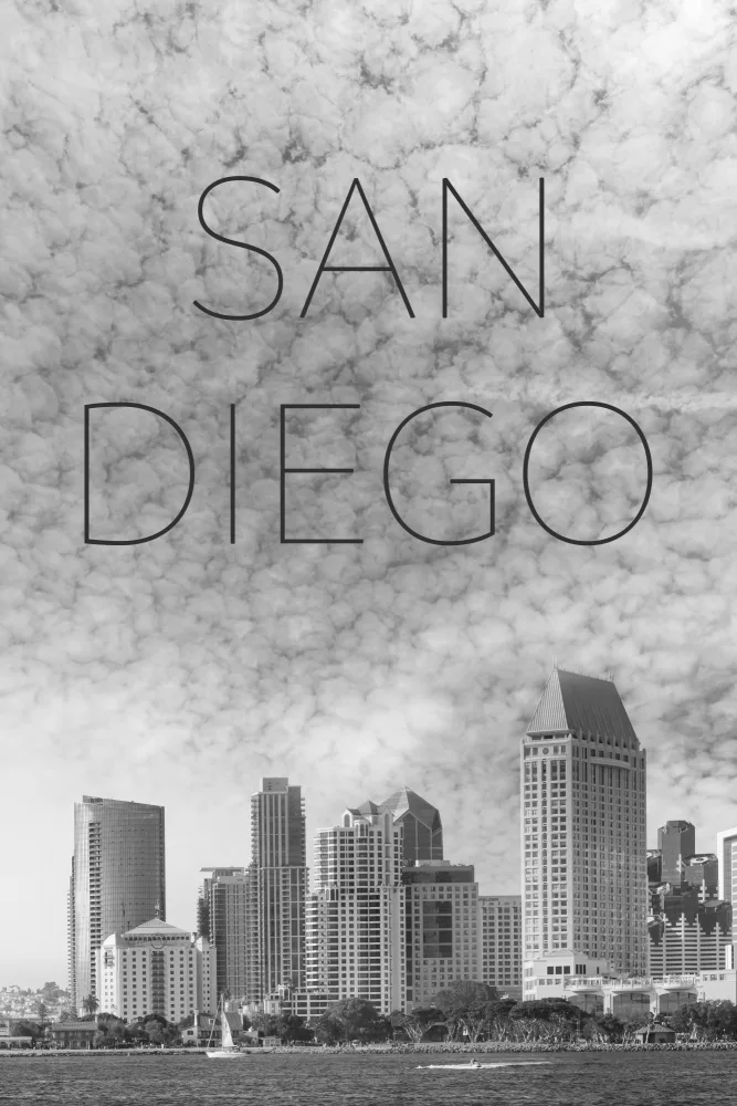 Viola, Melanie: Skyline von SAN DIEGO | Text
