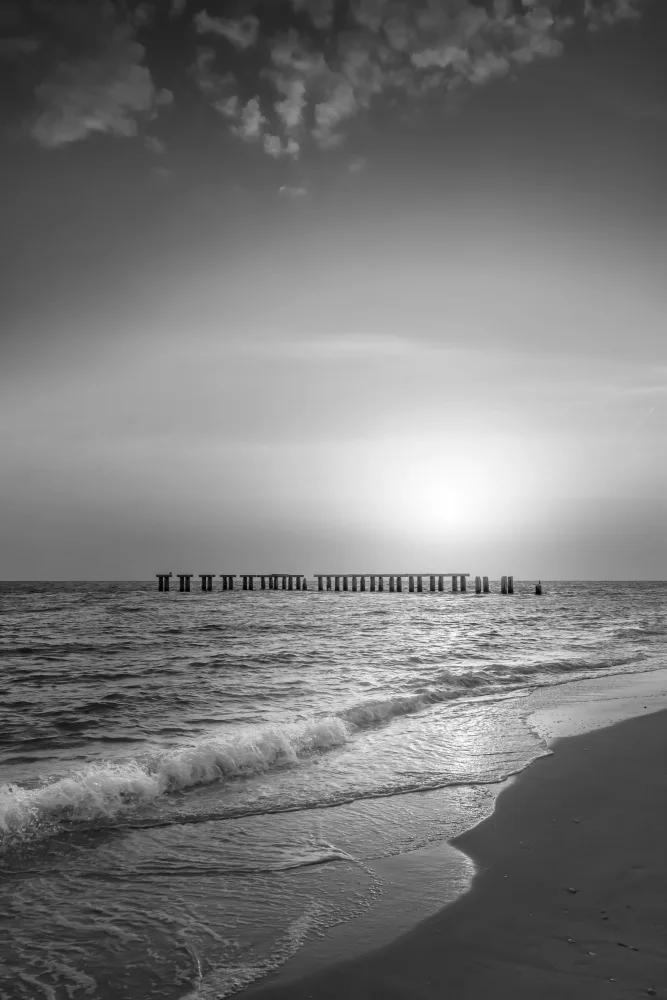 Viola, Melanie: Gasparilla Island – Monochromer Küsteneindruck