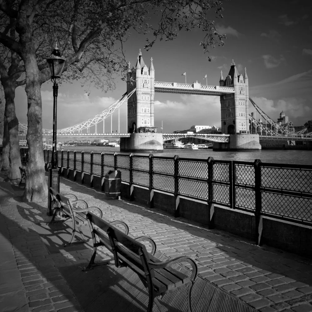 Viola, Melanie: LONDON Themse-Flussufer und Tower Bridge