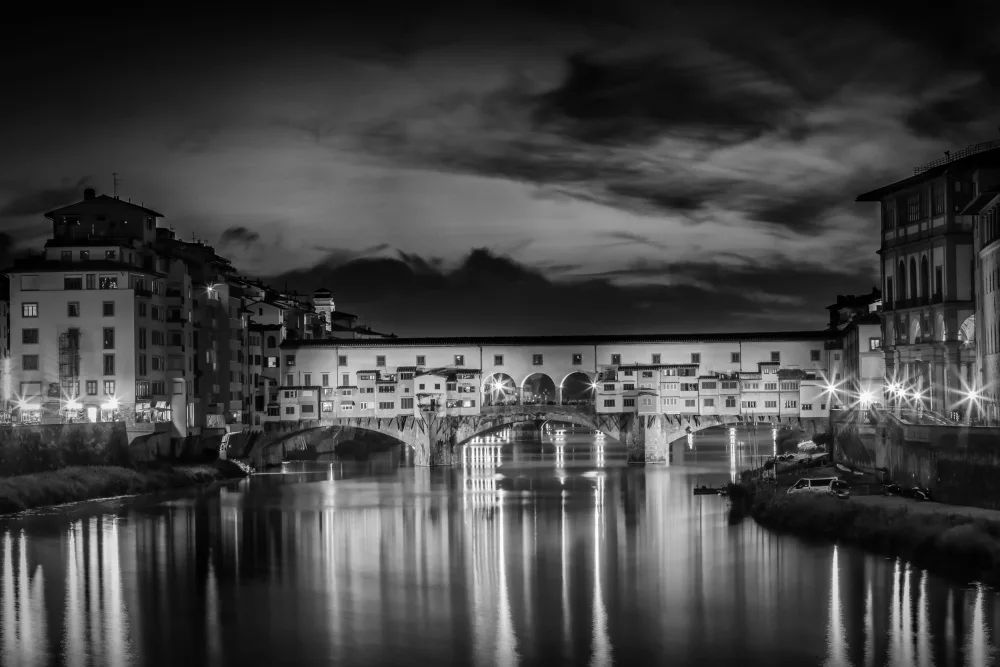 Viola, Melanie: FLORENZ Ponte Vecchio bei Nacht