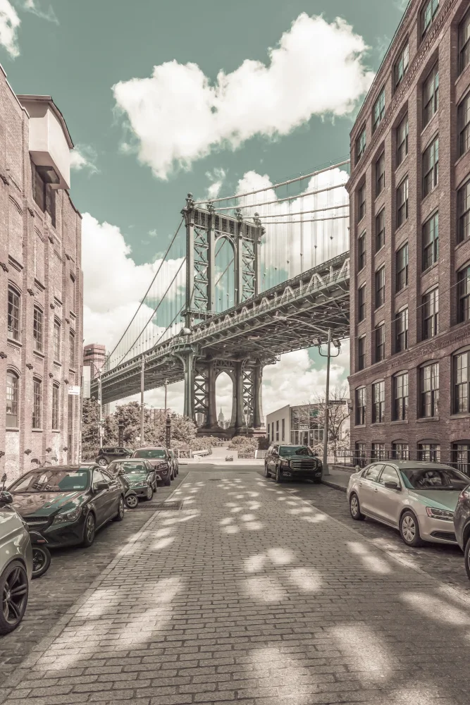 Viola, Melanie: NEW YORK CITY Manhattan Bridge | Urbaner Vintage-Stil