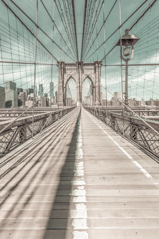Viola, Melanie: NEW YORK CITY Brooklyn Bridge | Urbaner Vintage-Stil