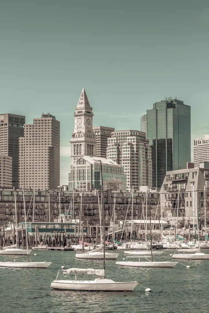 Viola, Melanie: BOSTON Skyline North End & Finanzviertel | Urbaner Vintage-Stil