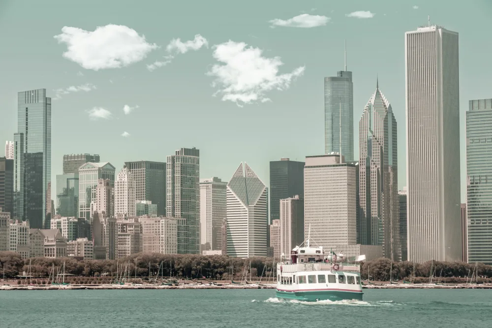 Viola, Melanie: CHICAGO-Skyline | Urbaner Vintage-Stil