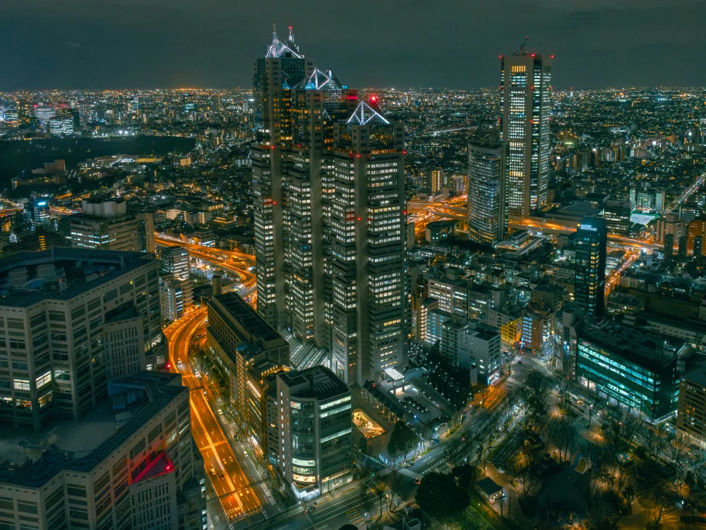 sirou.minami: Vista notturna della Grande Tokyo