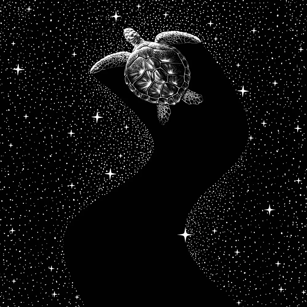 ÇAKIR, Alirıza: Tortue étoilée (version noire)