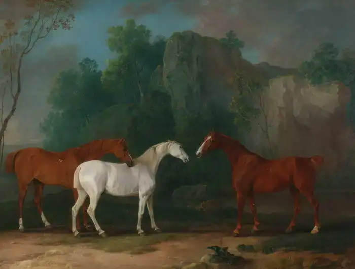 Gilpin, Sawrey: Tři koně ve skalách