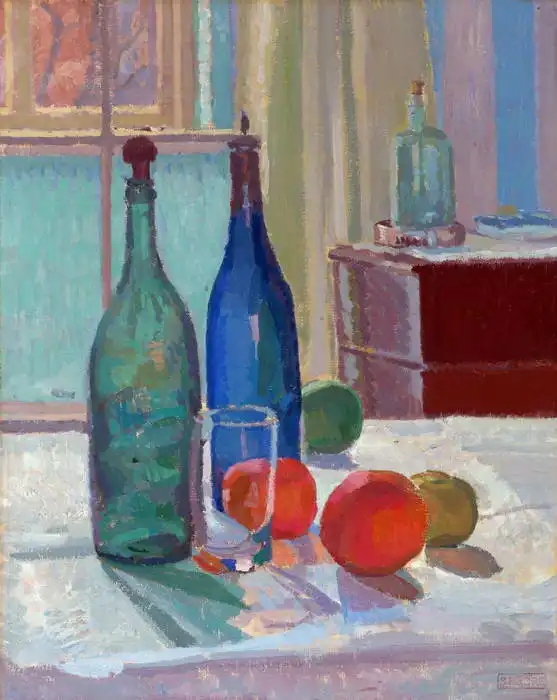 Gore, Spencer Frederick: Modrá a zelená láhev, pomeranče