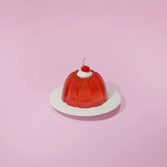 Ramiro, Julia: Dessert en gélatine rouge