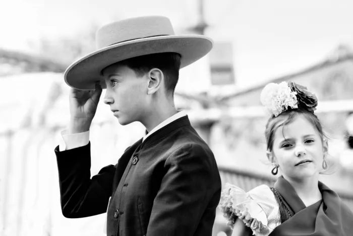 Cavalli, Giovanni: Junger Reiter mit der Schwester. Sevilla.