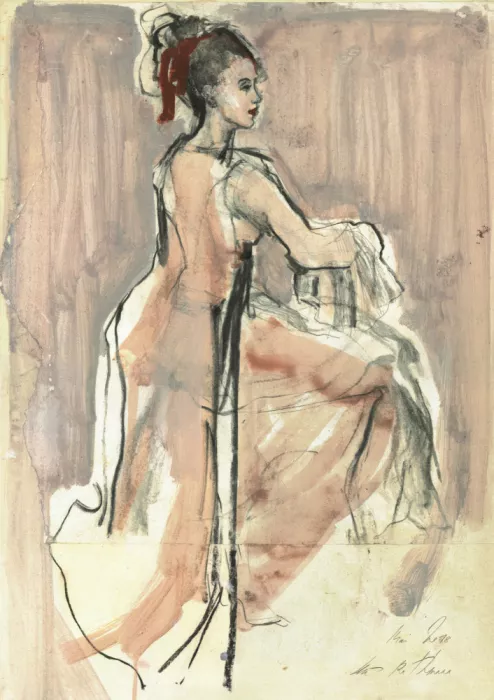 Rathmann, Ute: Femme assise avec élégance