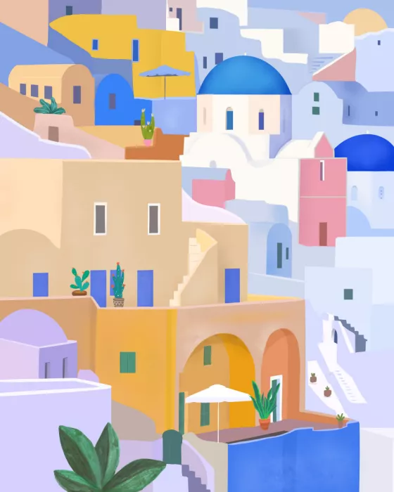 Lizde, Petra: Santorini, Griechenland