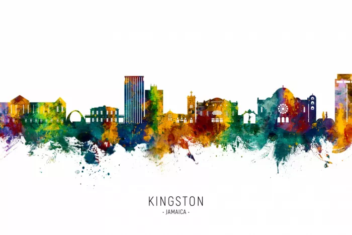 Tompsett, Michael: Skyline de Kingston Jamaïque