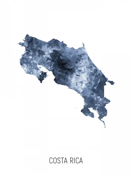 Tompsett, Michael: Carte aquarelle de Costa Rica