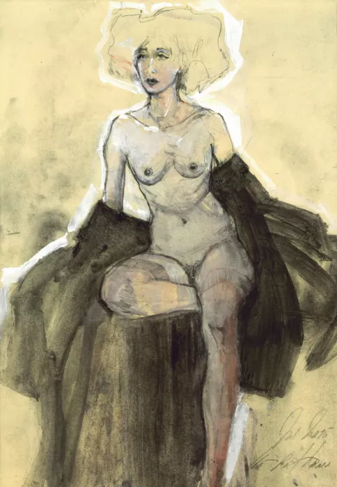Rathmann, Ute: Figure assise avec une expression contemplative